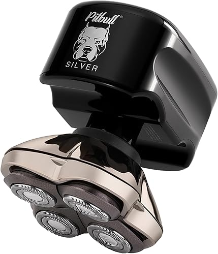 Skull Shaver - Afeitadora de cabeza y cara Pitbull Silver PRO SX5