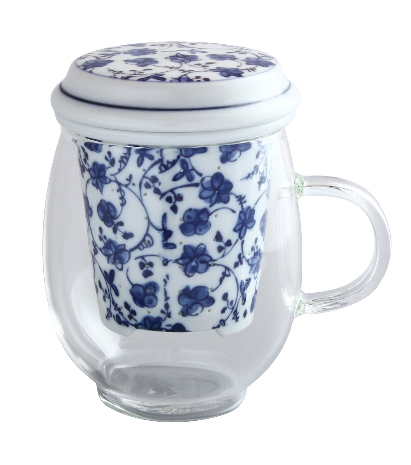 Arita Ware Glass Mug with Porcelain Lid