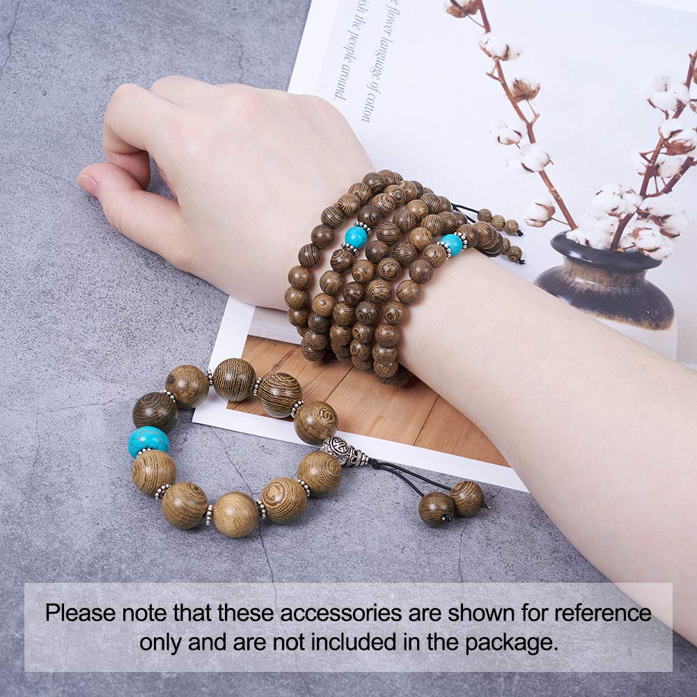 PandaHall 150 stuks 20 mm houten kralen, 3 kleuren rondelle houten kralen hout spacer kralen houten losse kralen met 10 mm groot gat voor doe-het-zelf sieraden handwerk handgemaakt maken kralen