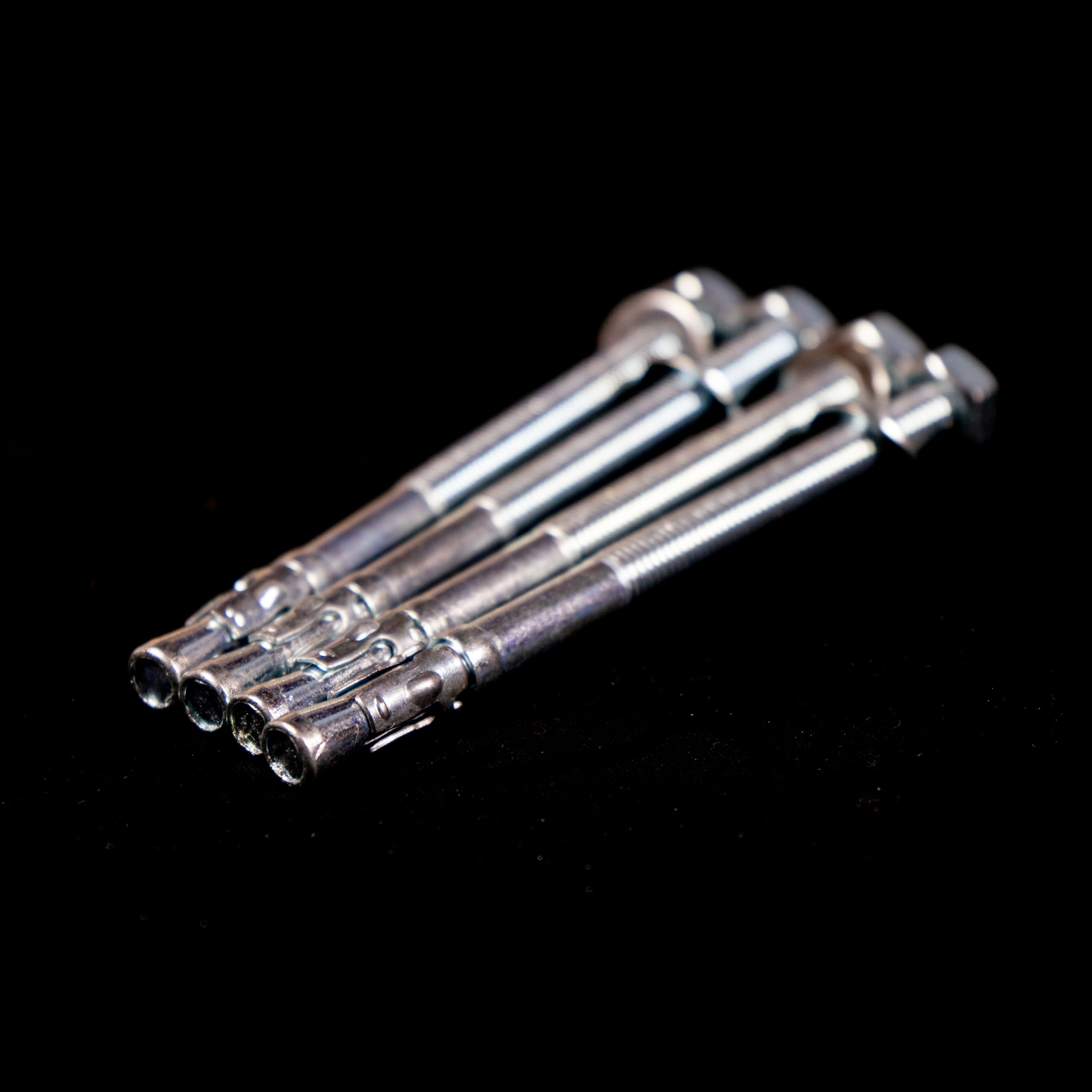 Schwerlastanker verzinkt M8-M20 Industriequalität Bolzenanker Stahlanker Schwerlastdübel Keilanker Blitzdübel Ankerbolzen (100 Stück, M12x120 mm)