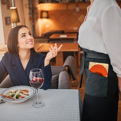 Vista 39 de Organizador de libro de servidor, libros de servidor de mariposa azul intermitente para camarera, organizador de libro de camarera de cuero Mariposa