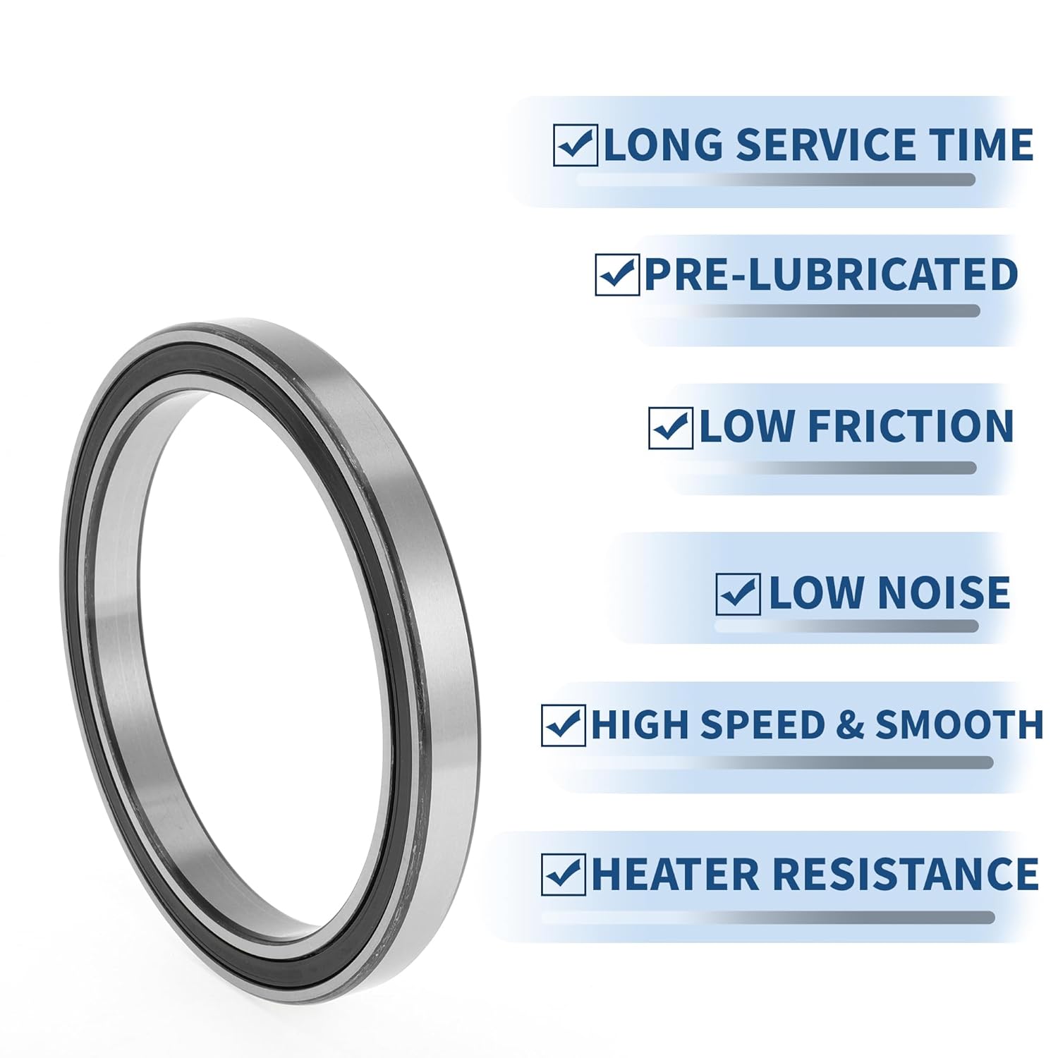 ACROPIX 6828VV Deep Groove Ball Bearings P0 140x175x18mm Lubricated Bearings Double Rubber Seal Black Silver Tone Scooter Skateboard Wheel