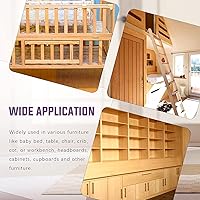 Vista 7 de Swpeet 181 piezas M6 x 0.591 in - 3.150 in - cabeza plana de zinc negro cabeza hexagonal tornillos de cama de cuna de bebé y tuercas roscadas