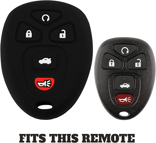 Miniatura 3 de KeyGuardz - Funda protectora de goma para llave de automóvil con control remoto sin llave para Chevy GMC Cadillac (paquete de 2)