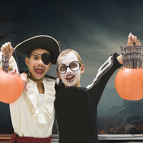 Miniatura 7 de Suministros de fiesta, 24 lápices de varita, 24 lentes negros con marco redondo, sin lentes para fiesta escolar, cumpleaños, decoración de fiesta de