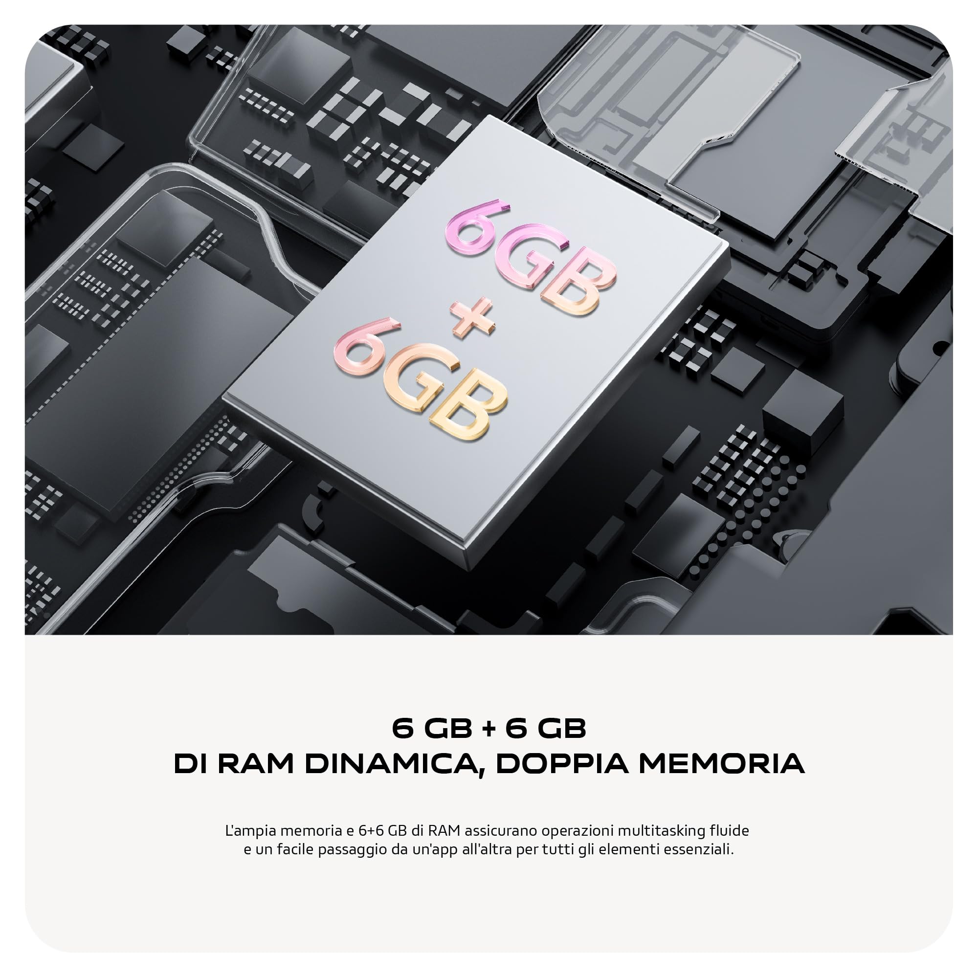 vivo Y19s Smartphone 4G, 6+6 GB RAM+128 GB, Fotocamera AI 50MP, Batteria 5150 mAh, Ricarica Veloce 44W, Display 6.68” 90Hz 1000 Nits, Audio 300% Stereo, UltraSottile 8.1mm, Idea Regalo Natale