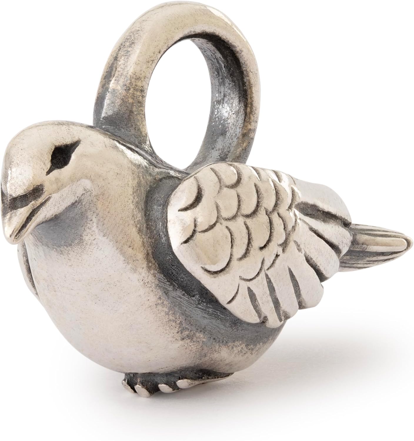 TROLLBEADS Wings of Peace - Elegantly Crafted Peace Charm | Authentic Brand Charm | Sterling Silver | Stars & Wishes Collection | Designed by Søren Nielsen
