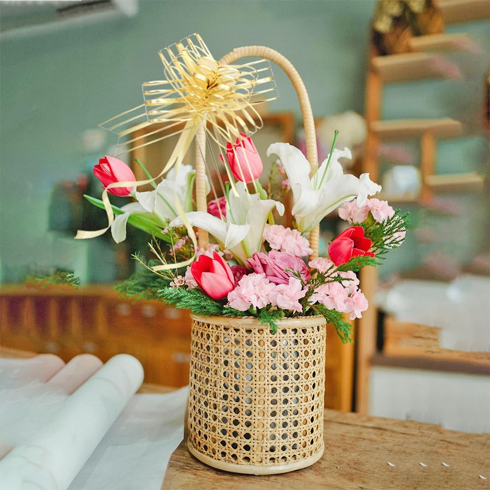 Pull Bows for Gift Wrapping, Large Gold Gifts Bow for Presents, Baskets, Birthdays, Parties, Christmas, and Everyday(6 inches, 10PCS) - Image 6