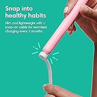 Vista 9 de Quip Rechargeable Smart Sonic Toothbrush for Adults - Timed Electric Toothbrush with Bluetooth & Rewards App - Replaceable Brush Head, Soft Ocean