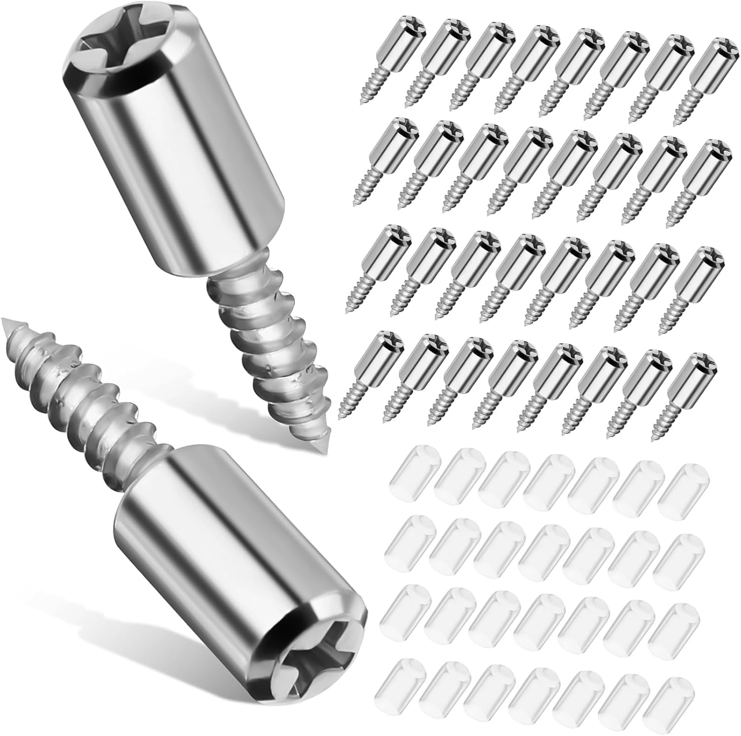 120pcs Heavy Duty Shelf Support Pegs Self Tapping Screw Cabinet Shelf Pins with Protective Sleeves Compatible for Bookcases Cupboards and Closets