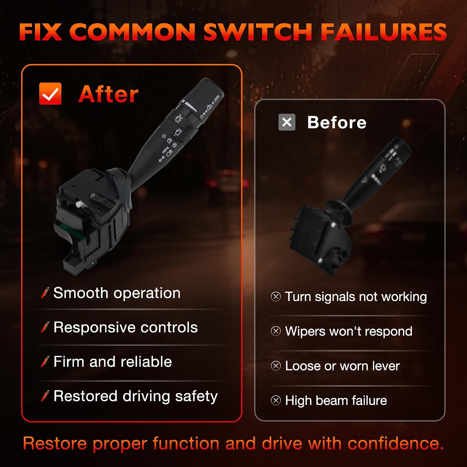 Multifunction Turn Signal Switch for Dodge Grand Caravan 2008-2019