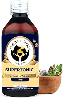 FUR BALL STORY Supertonic Pet Supplement 200ml | Ayurvedic Tonic for Dogs & Cats | Head to Tail Wellness | Boosts Immunity, Supports Kidney, Liver, Gut, Brain & Organ Functions | Vet Recommended