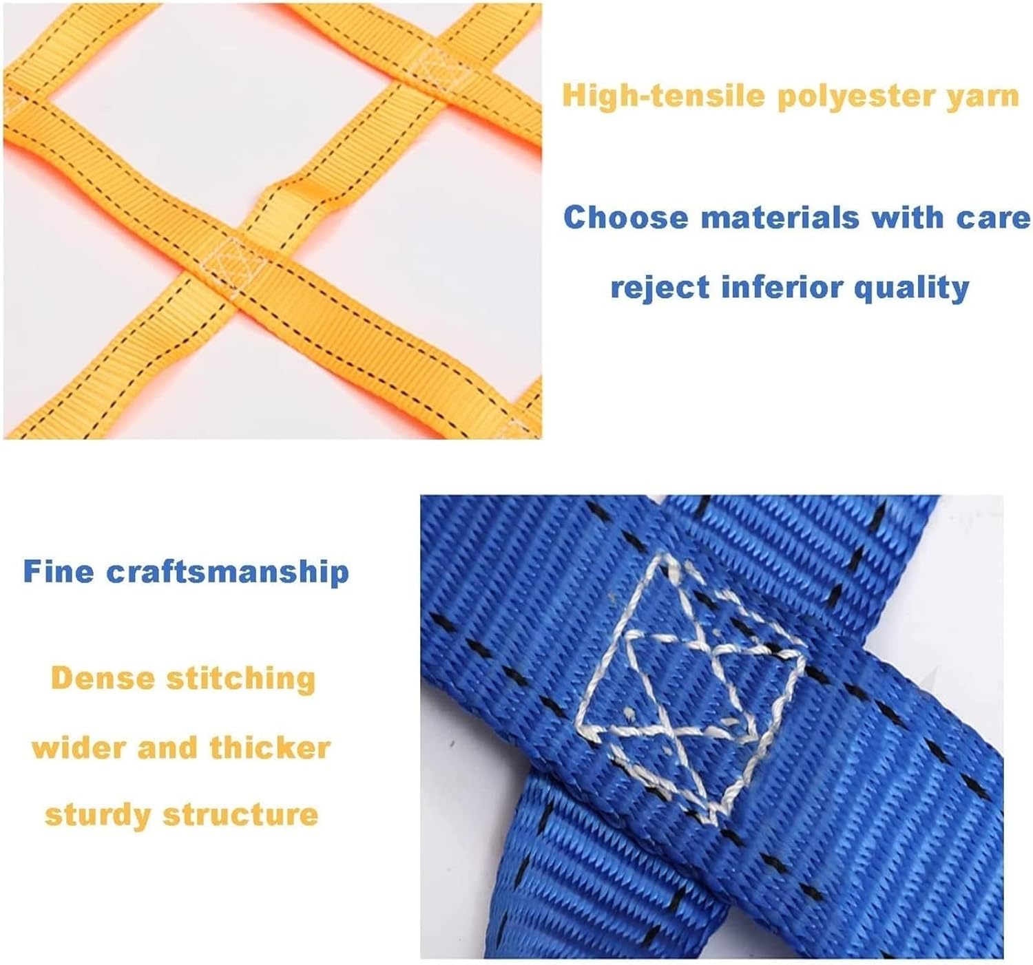 吊り下げ式貨物ネット - 安全吊り上げネットストラップ、貨物吊り上げネット、スリングネット、フラットポリエステルスリングホイストネッ