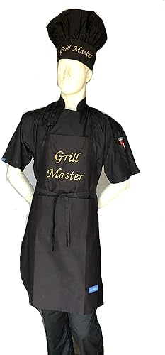 Miniatura 4 de CHEFSKIN Hermoso delantal de chef Grill Master Chef Regalo profesional