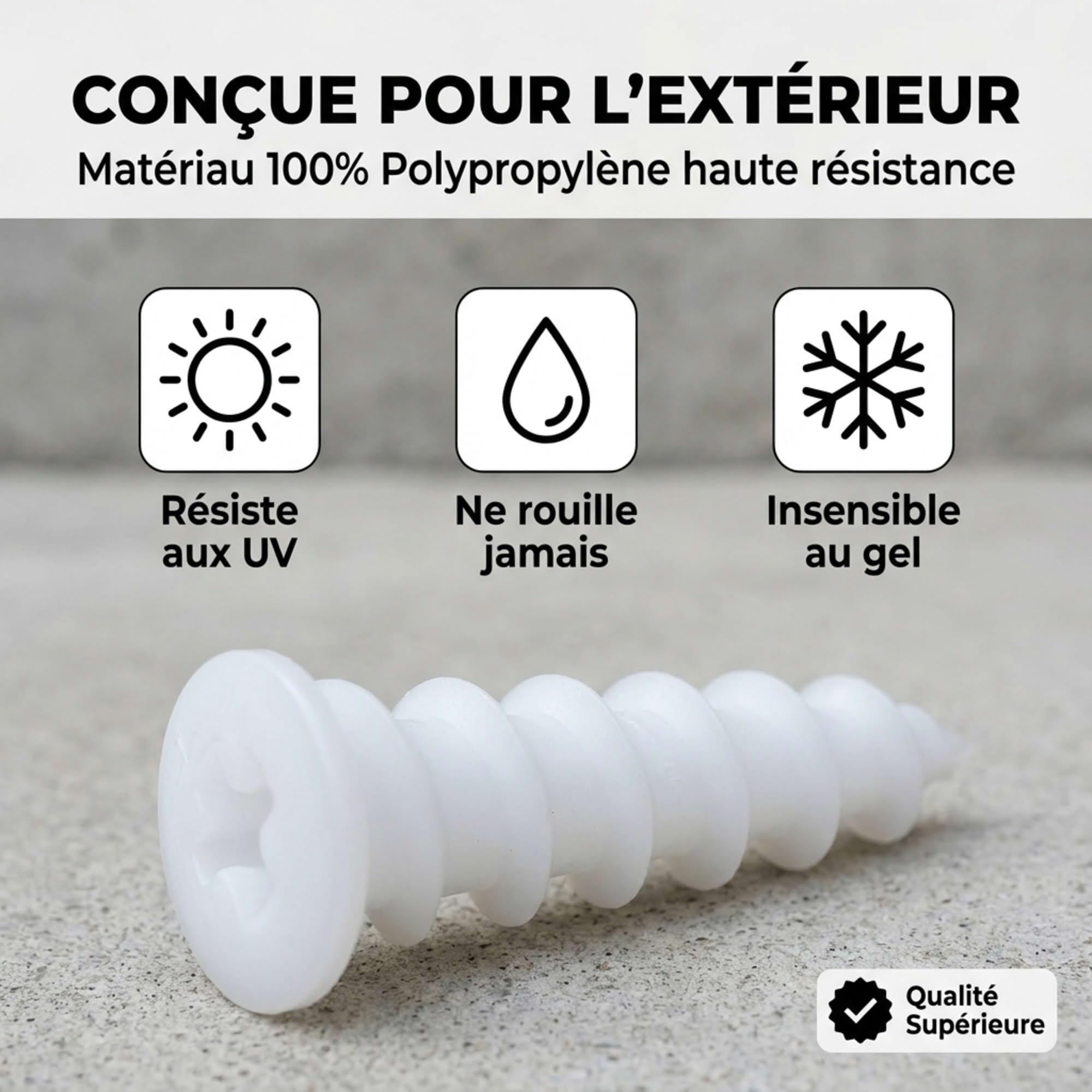 ING Fixations I.N.G. - 25 Chevilles pour fixation directe dans les isolants polystyrène D. 23 x 50 mm Embout PH3