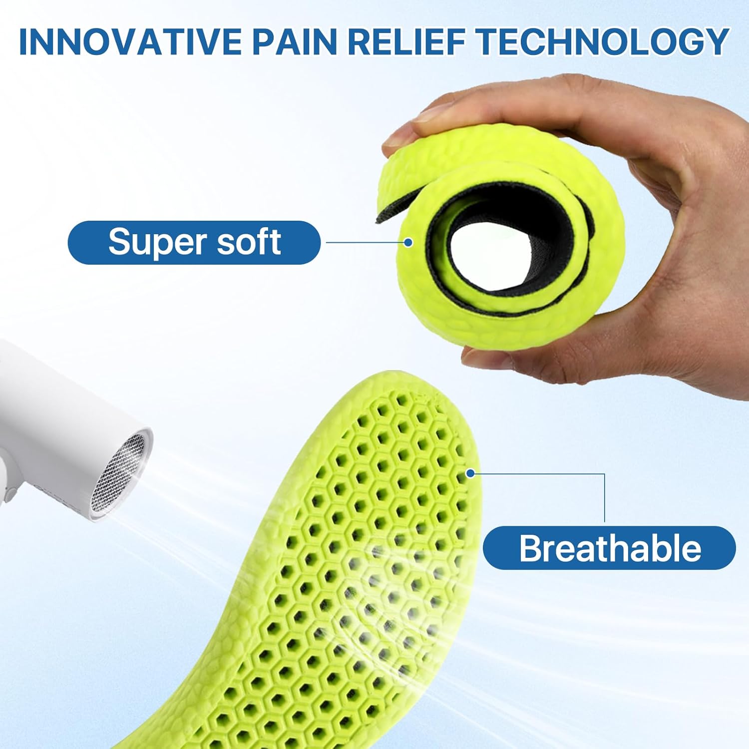 Diabetic Shoes for Men and Women,Adjustable Extra Wide Slip-on Walking Shoes with Arch Support Cushioning Therapeutic for Swollen,Orthopedic Foot Pain Relief, Neuropathy(Black) - Image 4