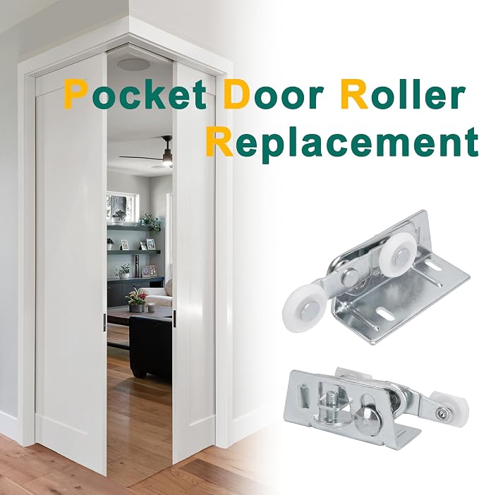 Rodamiento para puerta corrediza Twin Pocket, ruedas 7/8 pulg. miniatura 6