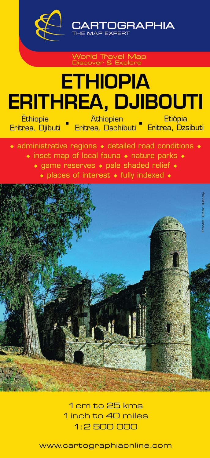 Mapa Cartographia Ethiopia, Eritrea y Djibouti (French and English and German Edition)      Map – Folded Map, January 1, 2011