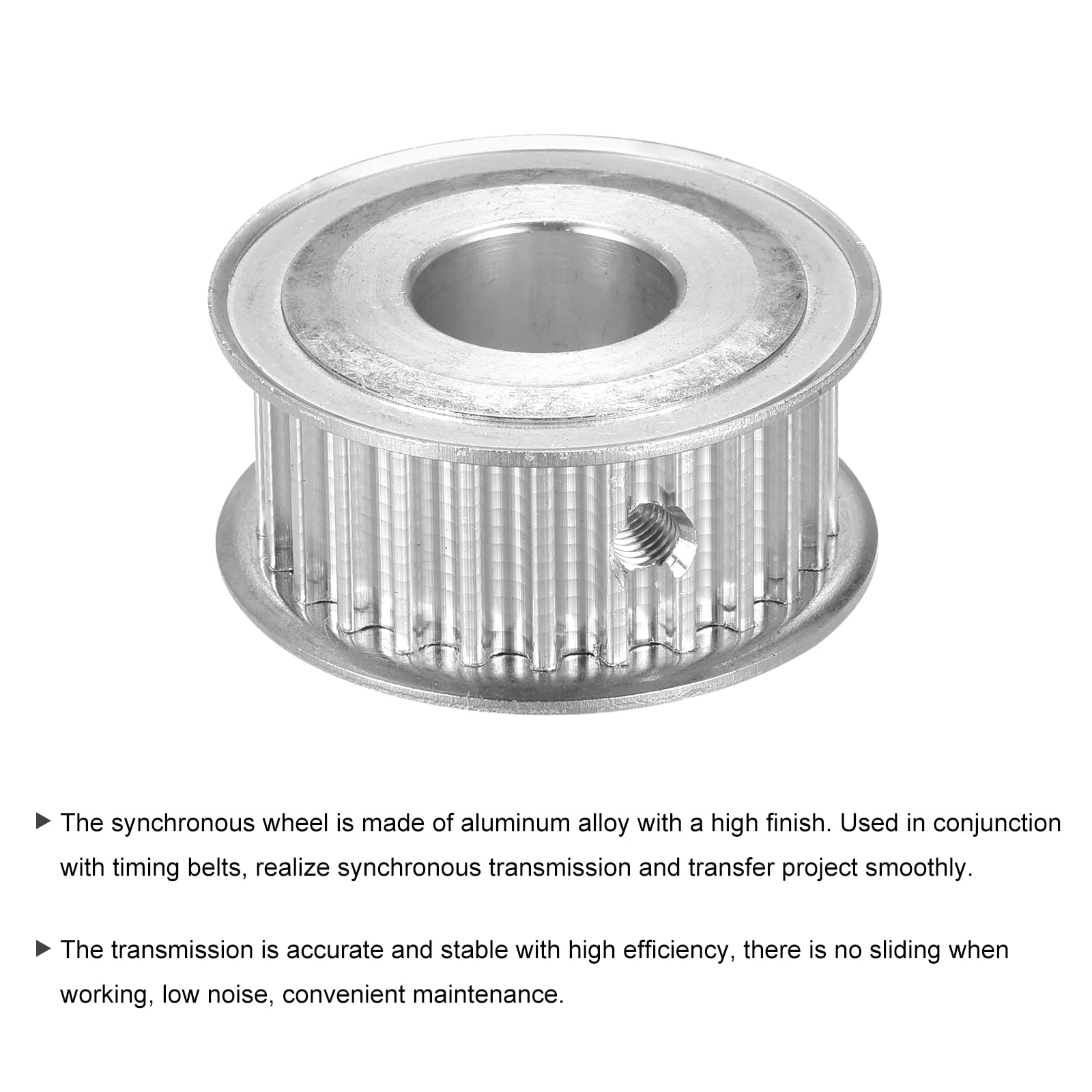 Sourcing Map - Poulie Folle Aluminium 20 Dents, Alésage 12mm | Pour Courroie GT2 5mm Largeur | CNC, Imprimante 3D