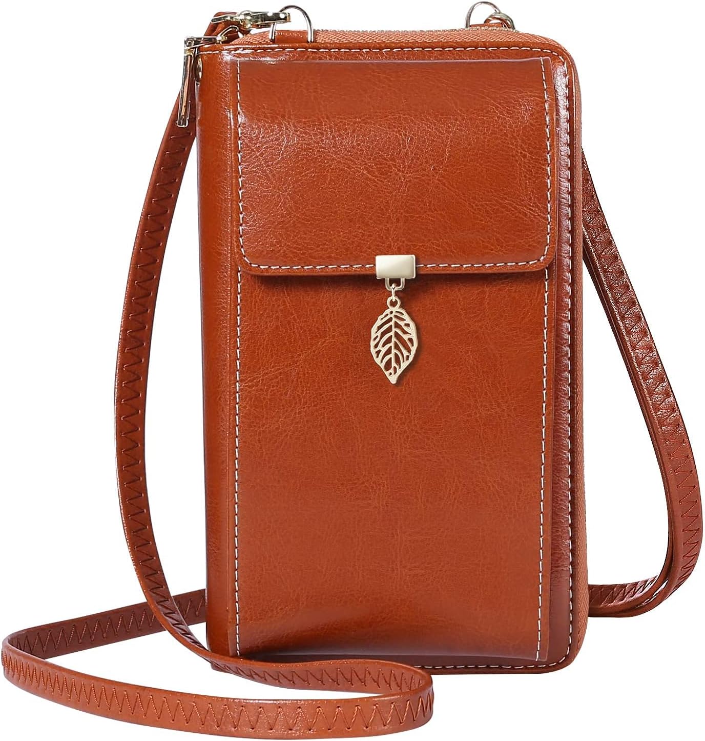 Small Crossbody Phone Bags for Women Leather Cell Phone Purse Wallet
