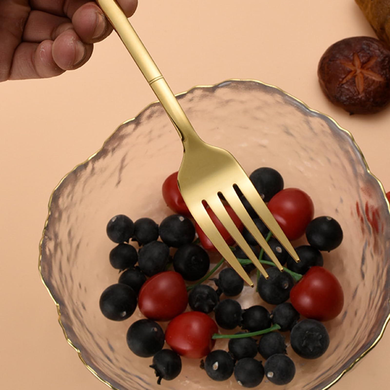 Juego de cubiertos de acero inoxidable, elegante cubertería para comedor, incluye 24 piezas, perfecto para el hogar y fiestas