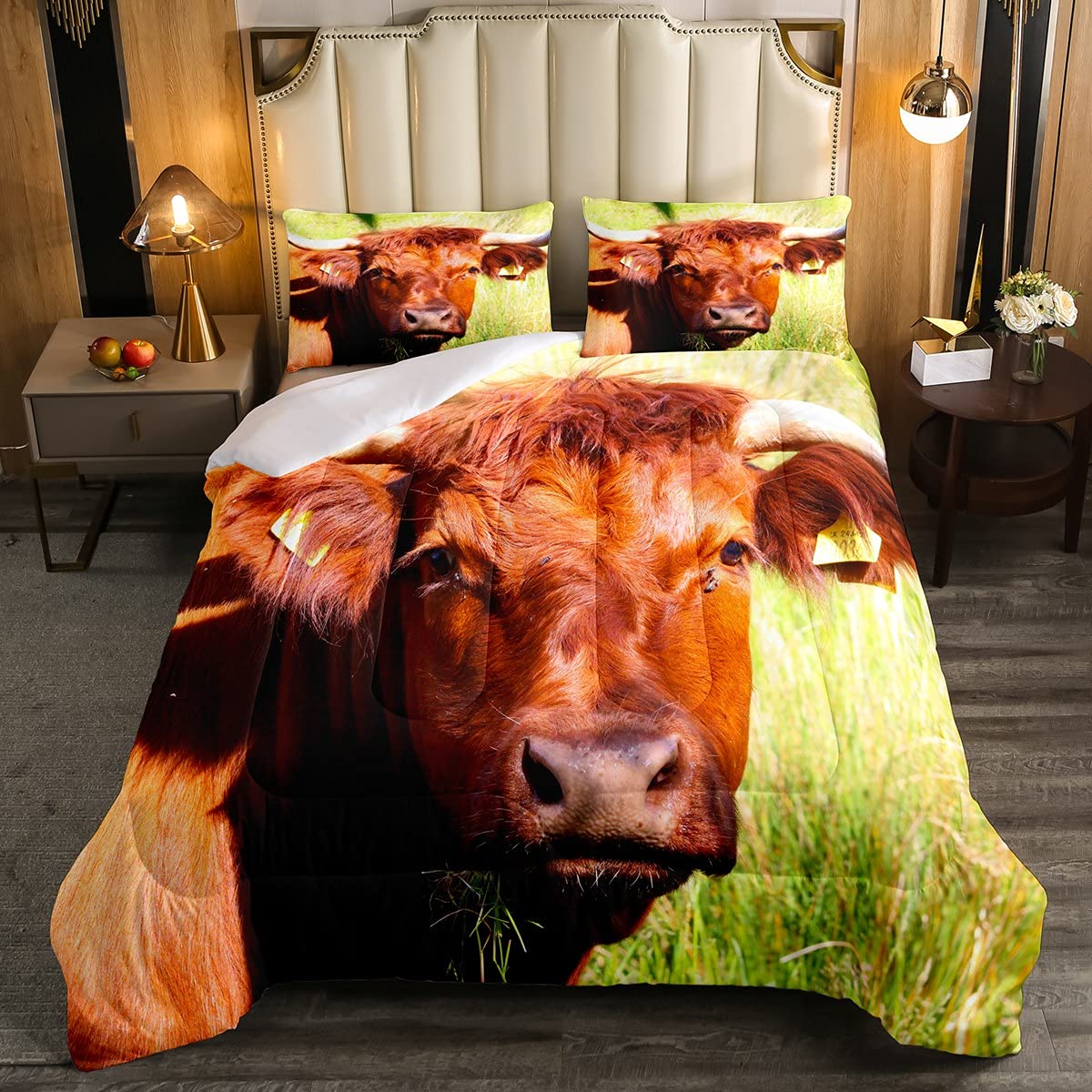 richhome Set di biancheria da letto con copripiumino in stile