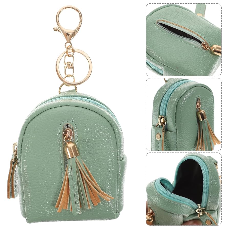 Mini Coin Purse Keychain Mini Wallet Keychain Leather