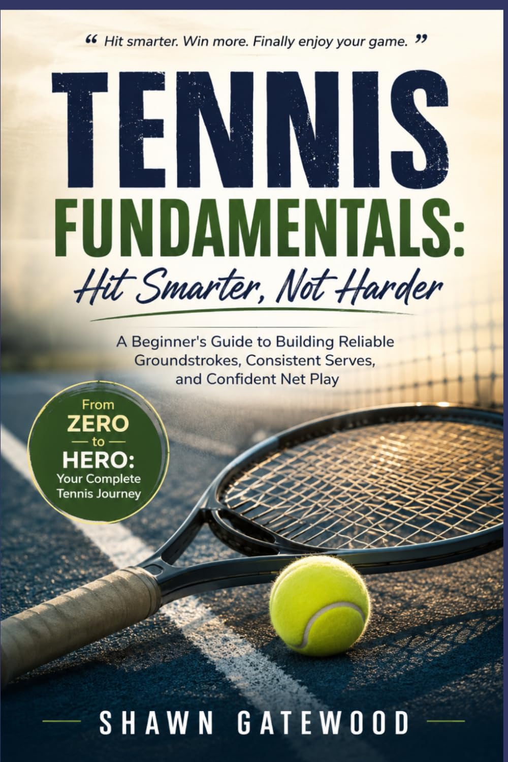 TENNIS FUNDAMENTALS: Hit Smarter, Not Harder: A Beginner's Guide to Building Reliable Groundstrokes, Consistent Serves, and Confident Net Play