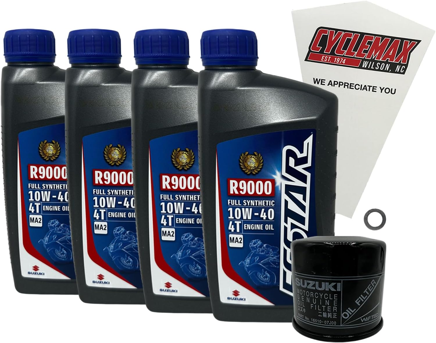 CYCLEMAX FS R9000 Oil Change Kit Compatible with 2018-2025 Suzuki KINGQUAD 400 LT-A400
