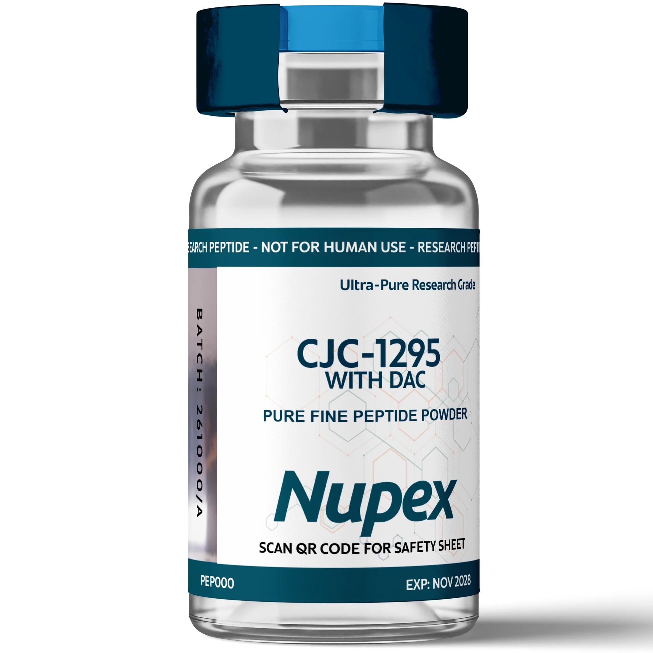 CJC-1295 with DAC 99%+ Purity, Hgh Purity, Lab Chemical HPLC Tested (50 mg)