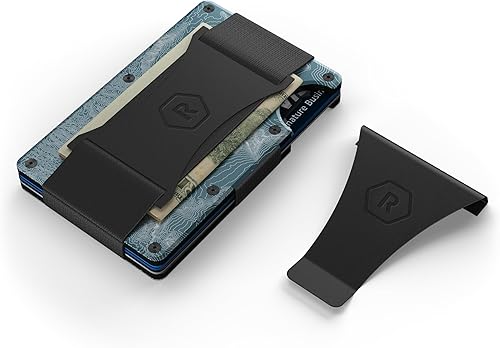 Miniatura 166 de Ridge - Cartera minimalista delgada para hombres, carteras de bolsillo frontal para hombres, billetera RFID con tarjetero, Oilva mate