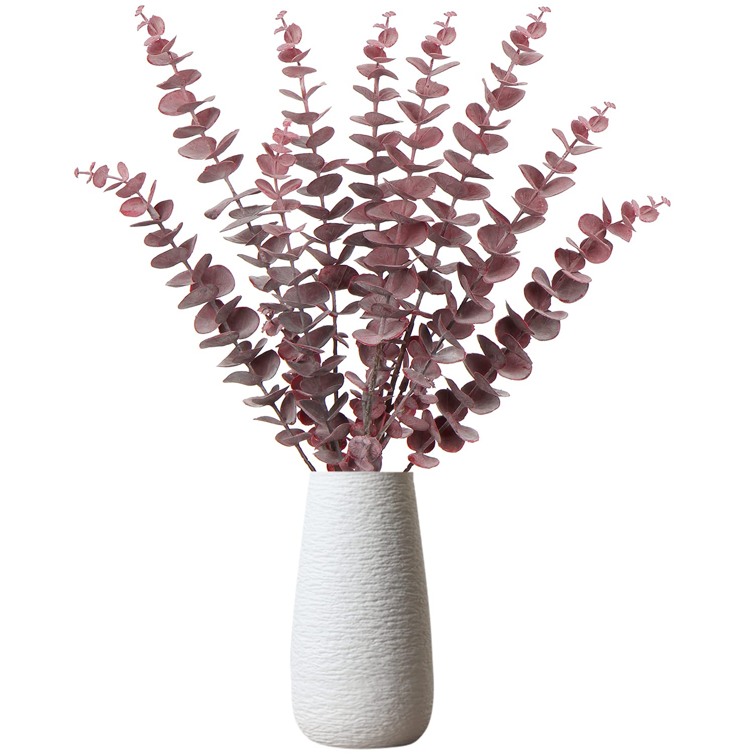 Briful Faux Eucalyptus Stems 30" Long Artificial Greenery Stems Fake Eucalyptus Decor for Wedding Centerpiece Flower Bouquet Floral Arrangement Farmhouse Home Decoration