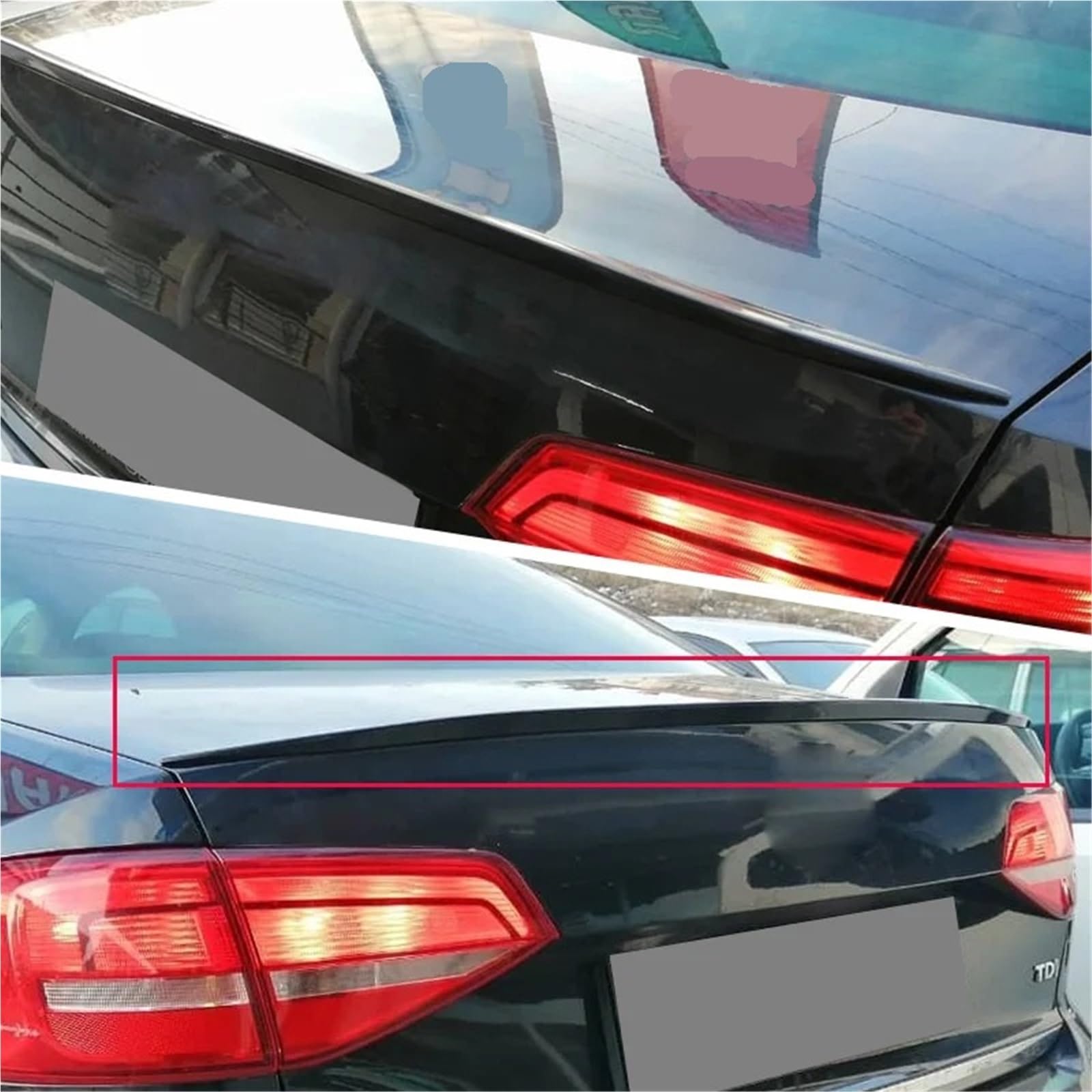 Für Jetta Mk6 2011 2012 2013 2014 2015 2016 2017 2018 Hinten Stamm Lip Flügel. Aufpralllippe Karosserielippe