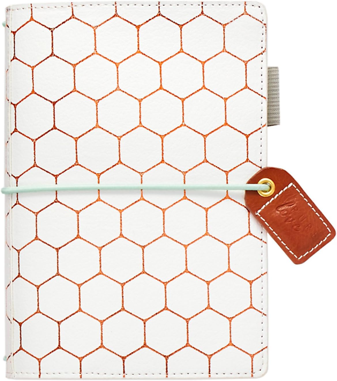 Webster's Pages Travelers Notebook | Functions As A Small Pocket Journal, Travel Diary, Daily Planner, & Life Organizer | Copper Hexagon (TN001-H)