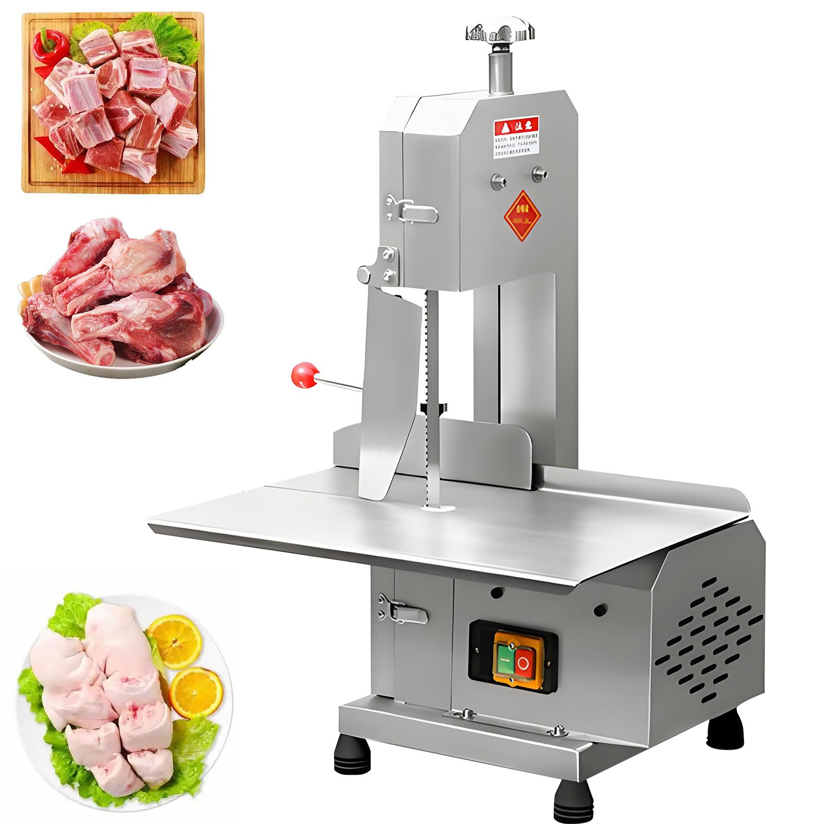 FHRKA Commercial Meat Machine for Supermarkets,750W High Power Electric Meat Machine,Electric Bone Sawelectric Bone Saw
