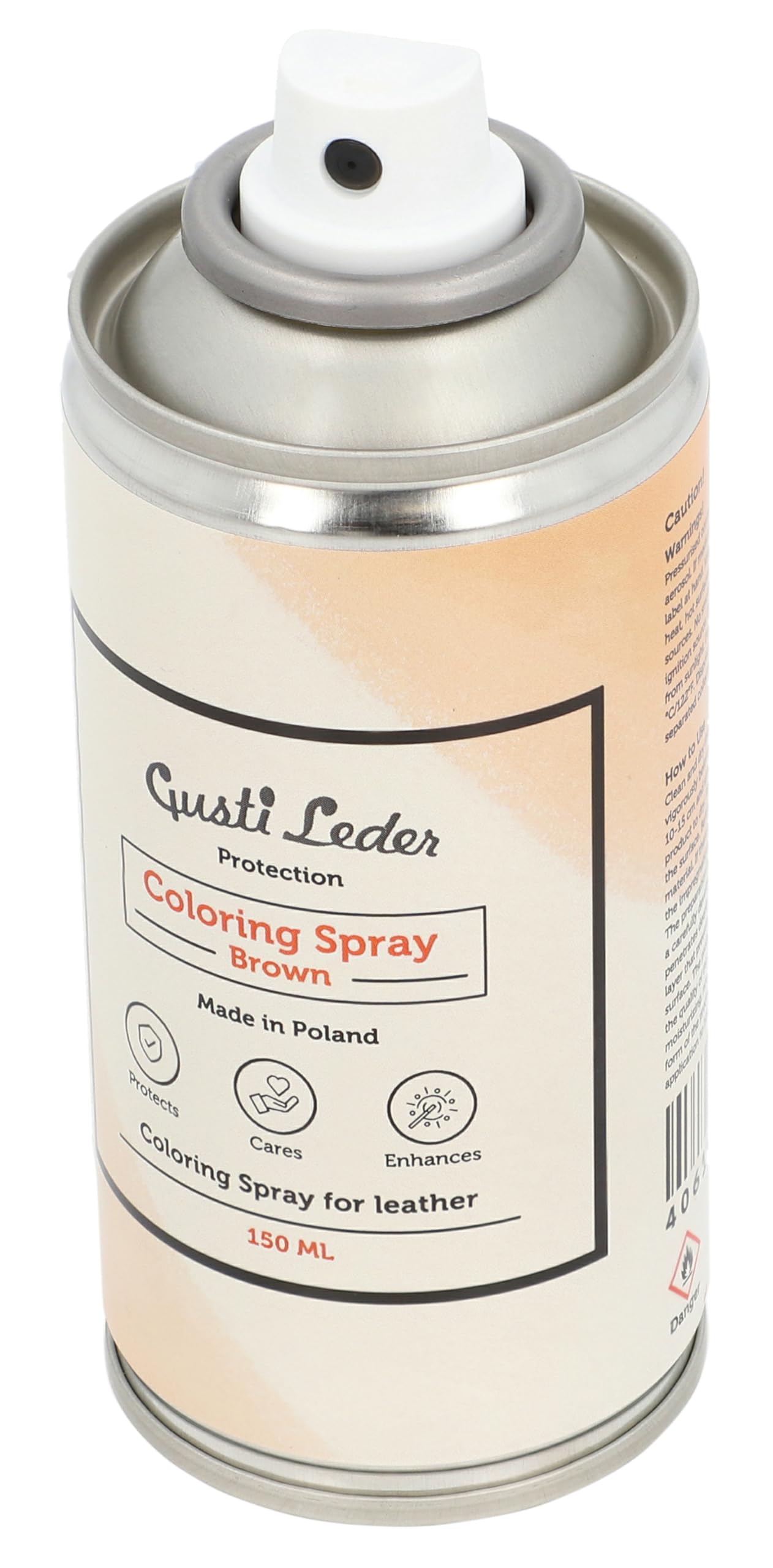 Gusti Pelle Coloring Spray Brown – Vernice spray impregnante per la cura della pelle marrone