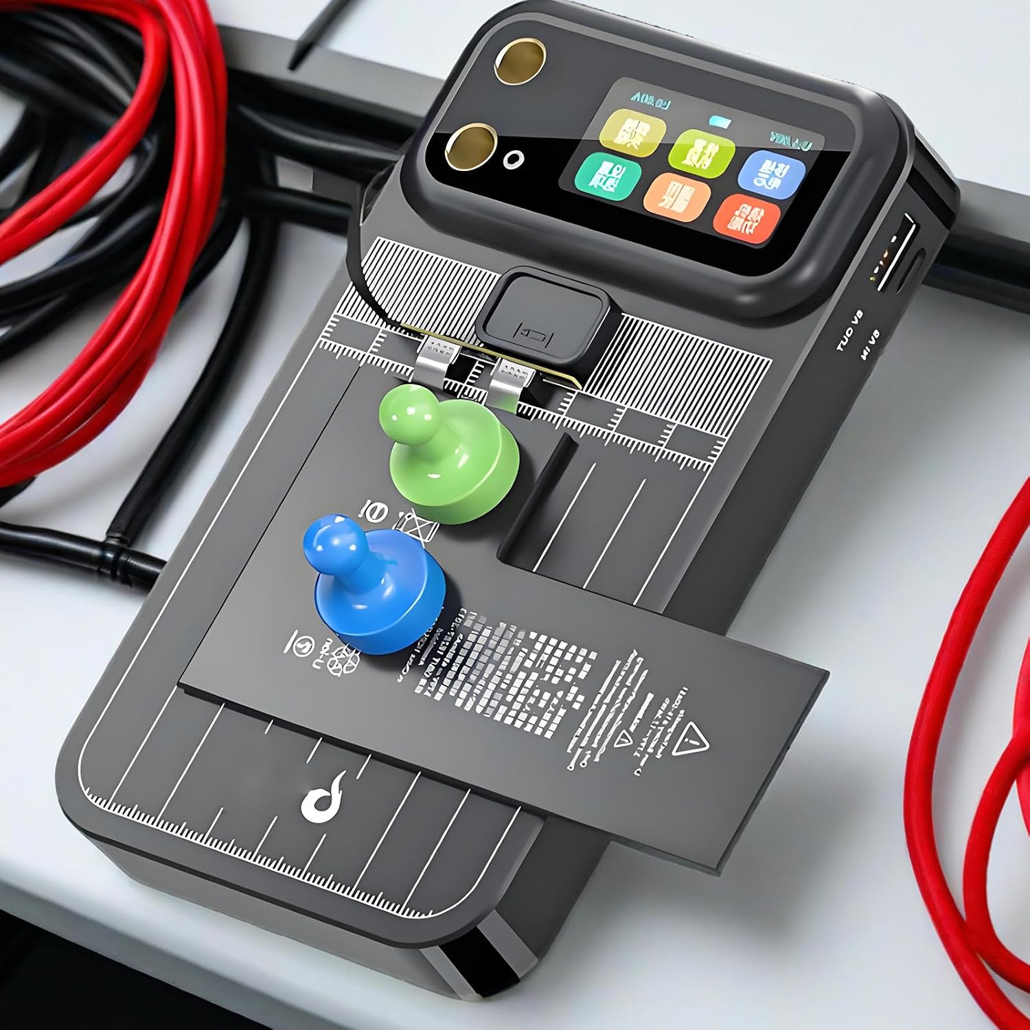 Auto-Sensing Spot Welder - Dual Pulse Technology Spot Plating Machine | 1.9" Color Screen & 4000mah Fast Charging & Replaceable Brass Welding Tips | Home Small Equipment Welding Kit