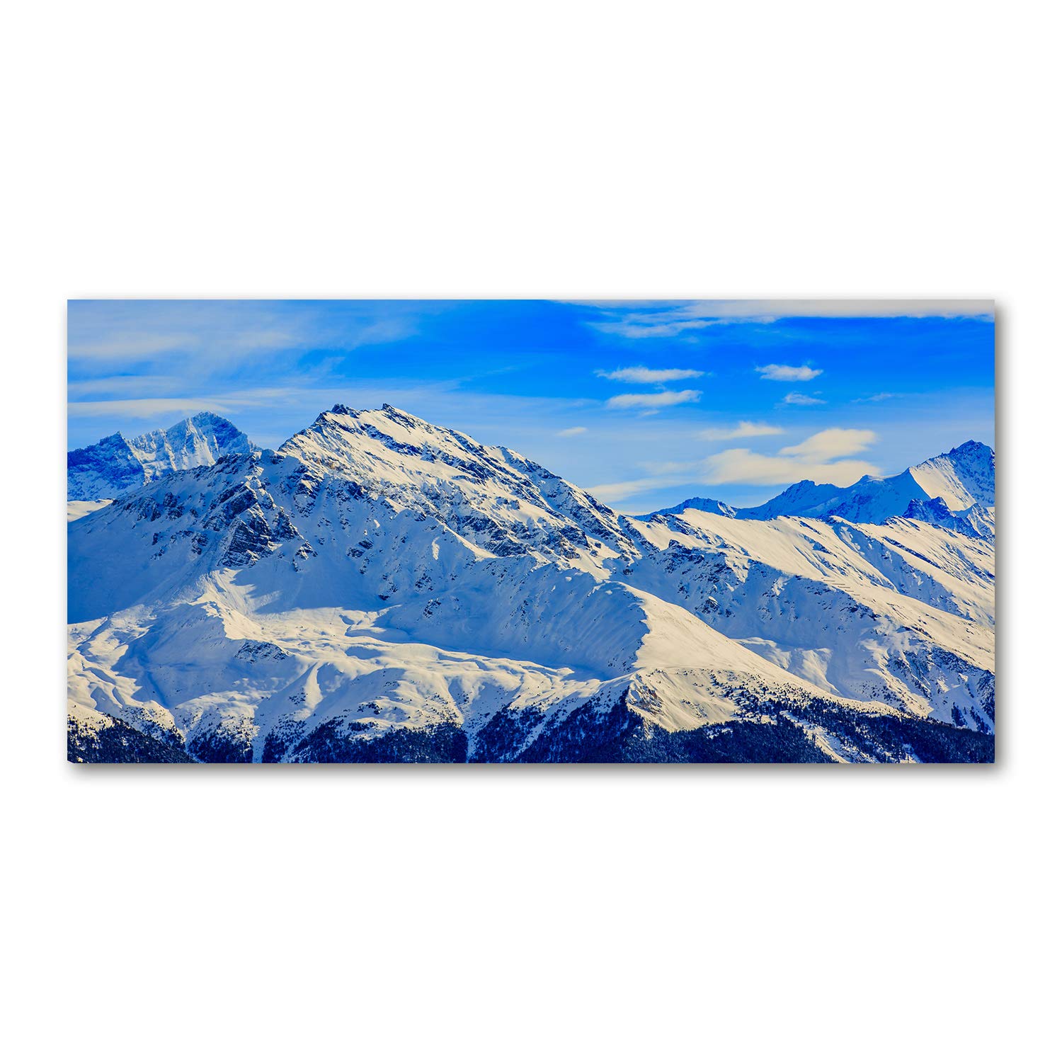 Tableau en verre acrylique Tulup pour sublimer votre salon avec Los Alpes en Invierno