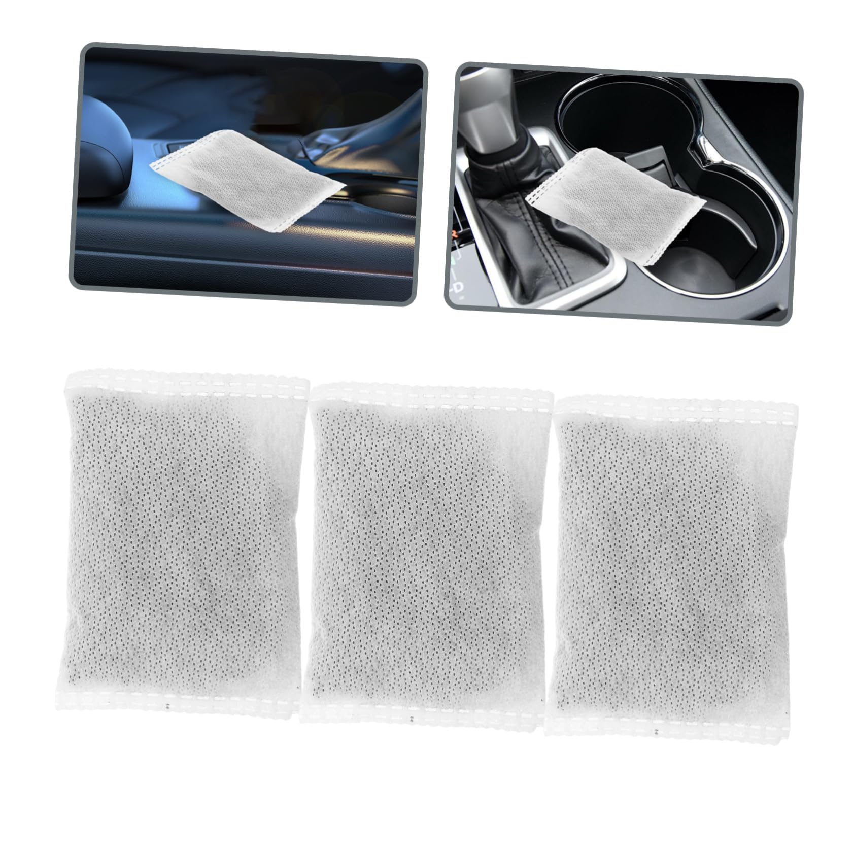 GLEAVI 10piezas Bolsa De Activado Desodorizante De Bambú Hogar Coche Filtro Absorbente De Olores Para Botes De Basura y Compost