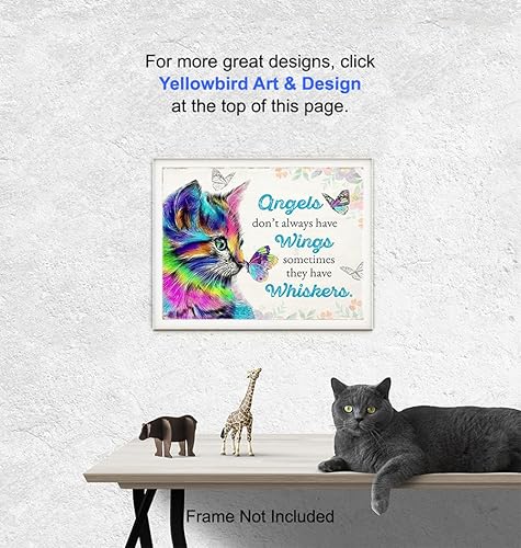 Miniatura 6 de Cat Mom Cat Stuff - Inspirational Wall Decor - Home Decor for Women - positive Quotes Wall Decor - Cute Cat Wall Art Poster - Little Girls Room