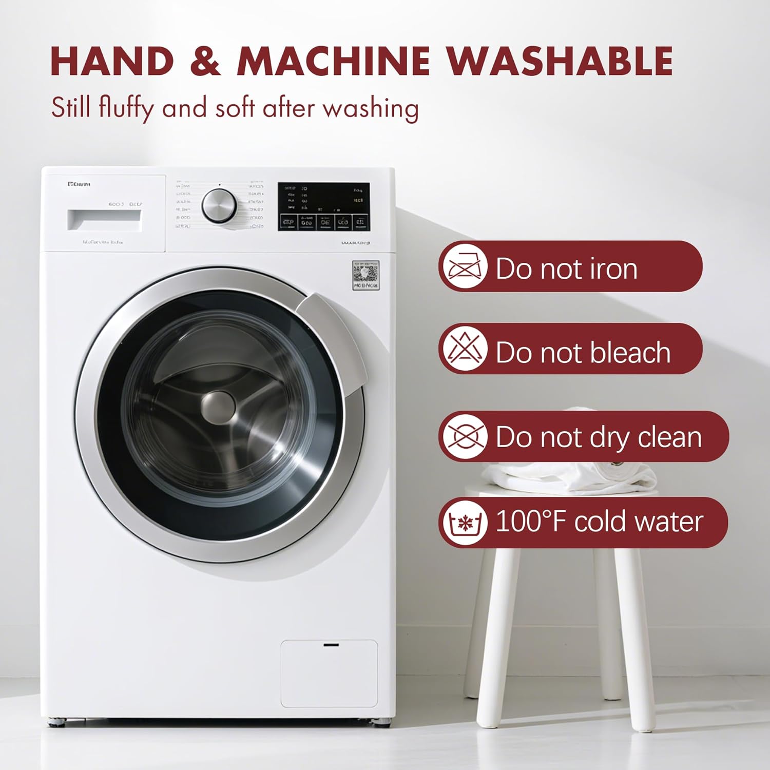 King Size Electric Blanket 100" x 90" - Soft Flannel Sherpa Heated Blanket with Dual Control, 5 Heating Levels & 10 Hours Auto Off, King Heating Blanket with ETL ertification (Red) - Image 7