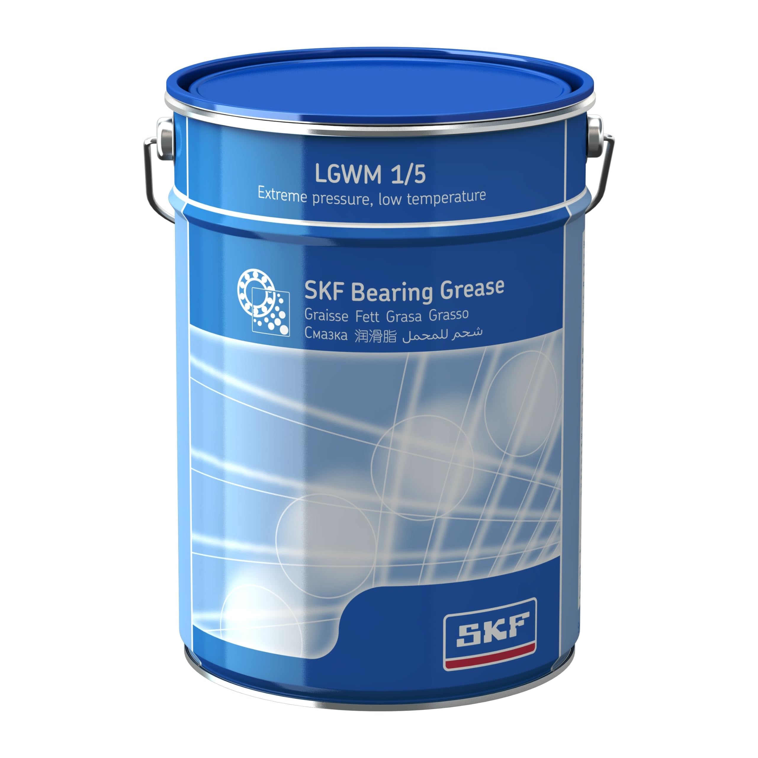 SKF LGWM - Grasso per cuscinetto 1/5, lattina da 5 kg