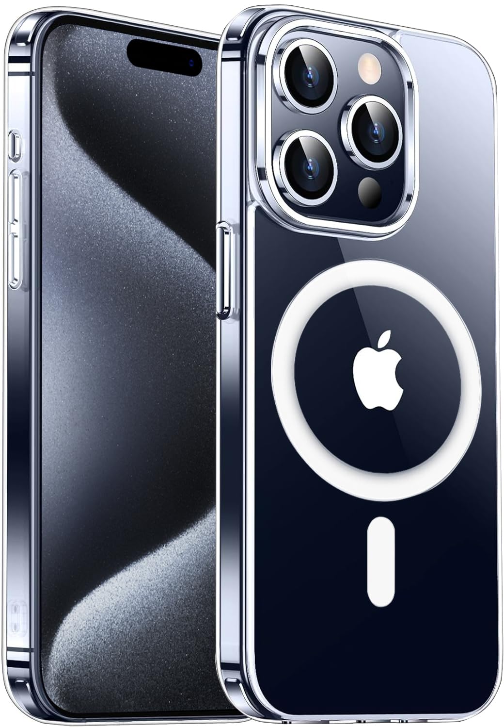 Amozo Case for iPhone 15 Pro Max 6.7" Compatible with Mag-Safe Wireless Charging, Shockproof Phone Bumper Cover, Back Case Cover for iPhone 15 Pro Max (Clear MagSafe) (B0CK86ZBG6) Amazon Price History, Amazon Price Tracker