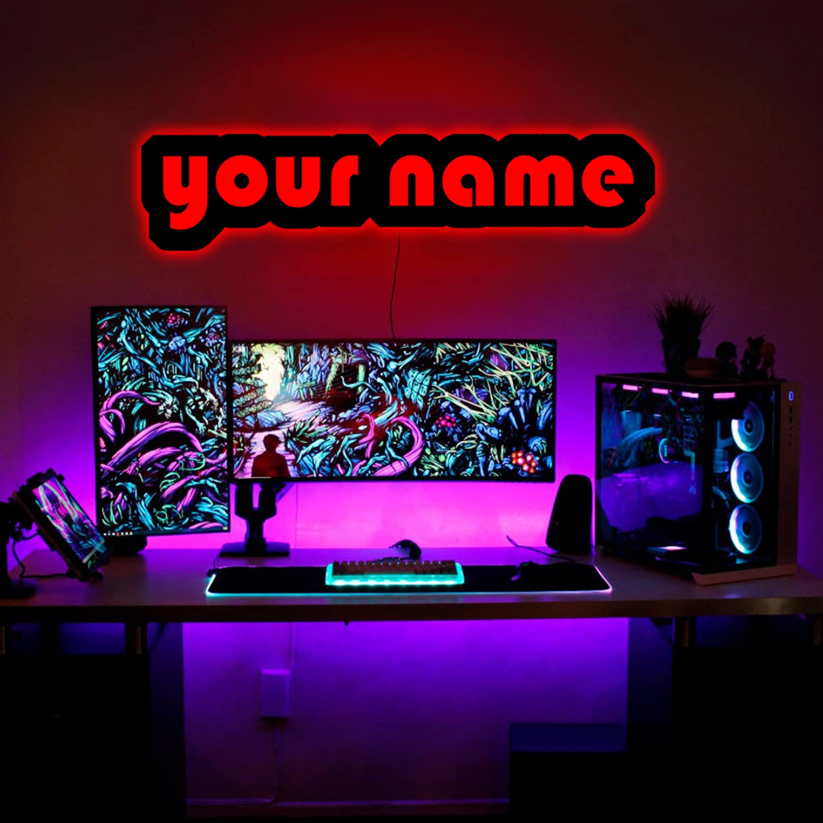 Custom Name Neon Sign, Kid Room Decorations Toys, Home Wall Decor,Led Signage, Baby Birthday Party Gift, Christmas Sign