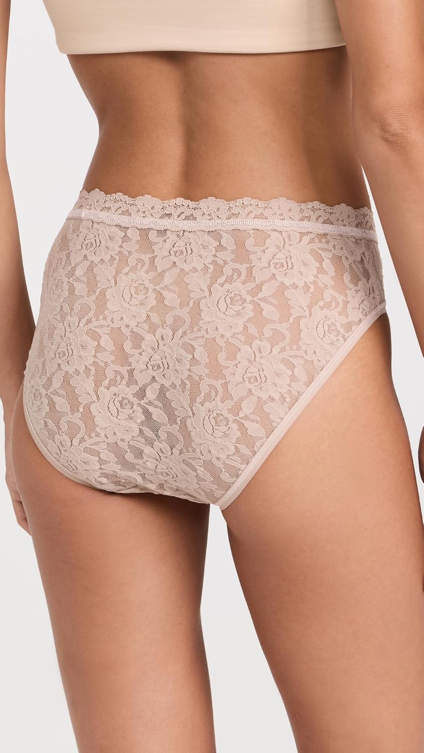 hanky panky Women's Signature Lace V-Front Brief High Cut Briefs