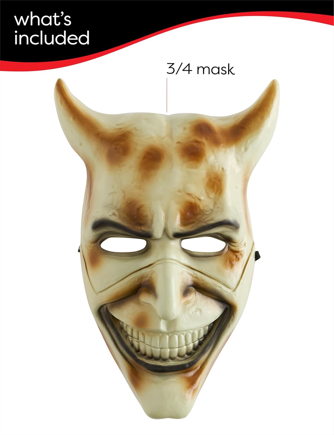 Rubies The Black Phone: The Grabber 3/4 Mask for Adults, Unisex One Size