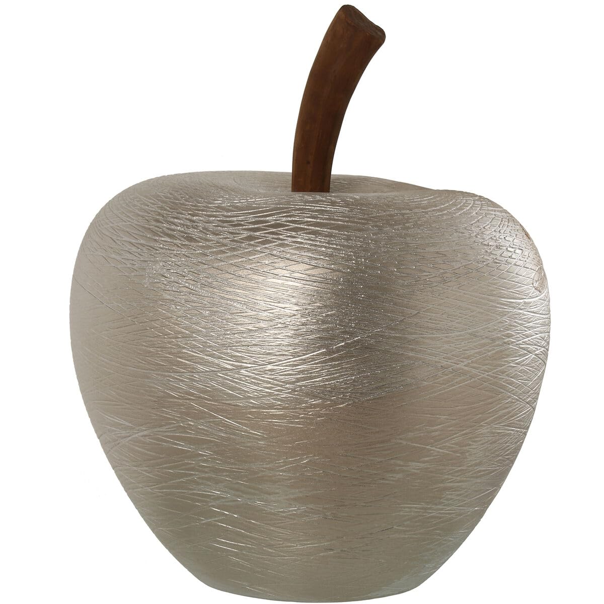 Alexandra House Living Decorative Figure Ceramic Apple Silver 37 x 36 x 52 cm