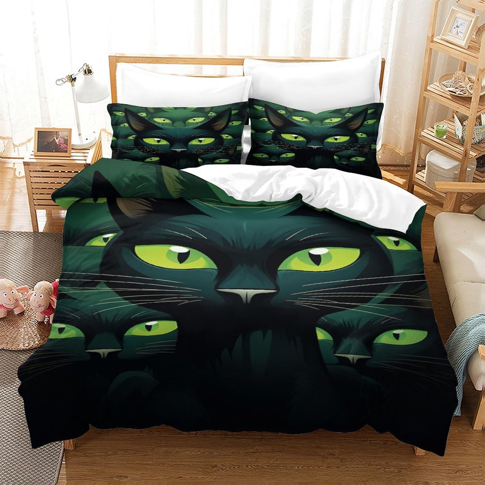 Parure de lit Lynx Rufus anti-allergie pour le sommeil des enfants