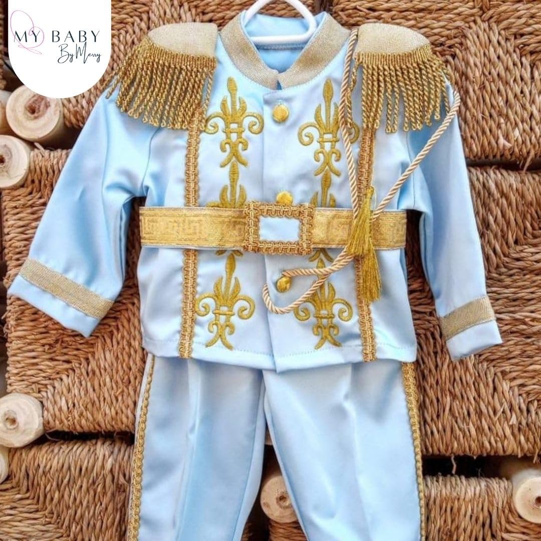 Personalized Baby Boys Prince Suit - Formal Dress Outfit for Special Occasions - Stylish & Comfortable Toddler Suit Set