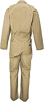 Vista 18 de Natural Uniforms Overol de sarga de manga larga con cremallera para hombre, resistente a las manchas y a las arrugas